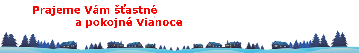 Šťastné a pokojné Vianoc