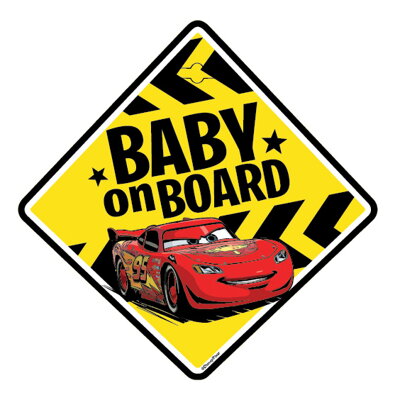 Disney Cars značka dítě v autě
