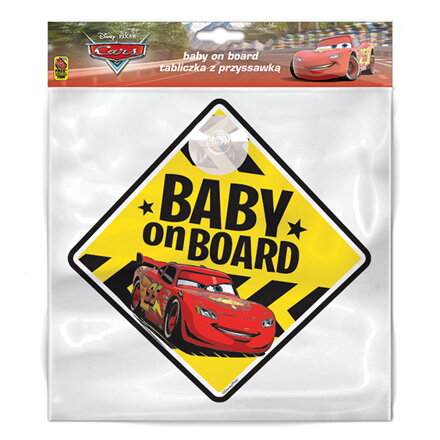 Disney Cars značka dítě v autě