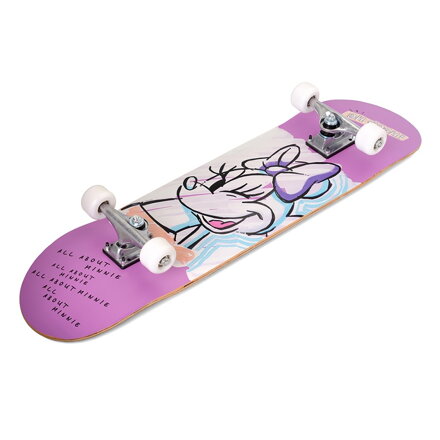 Velký dřevěný skateboard MINNIE PINK