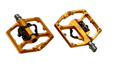 Pedály P2R FLATMAN 70SPD, 3SB – kombinované SPD/flat pedály s piny