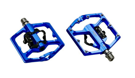 Pedály P2R FLATMAN 70SPD, 3SB – kombinované SPD/flat pedály s piny