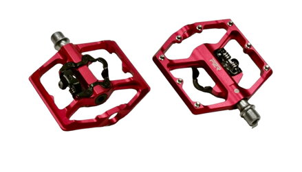 Pedály P2R FLATMAN 70SPD, 3SB – kombinované SPD/flat pedály s piny