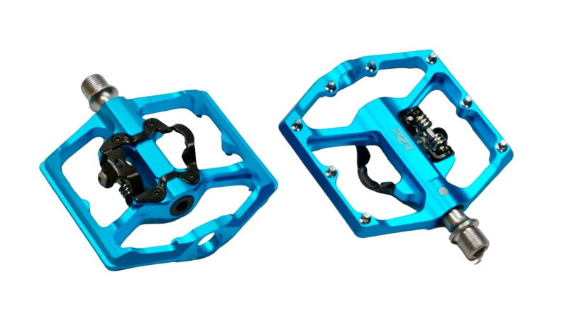 Pedály P2R FLATMAN 70SPD, 3SB – kombinované SPD/flat pedály s piny