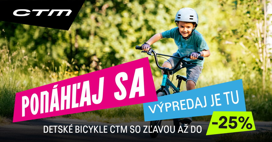 Dětská kola CTM za ceny, které šlapou! Sleva až 25 %