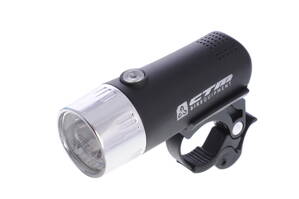 Osvětlení přední CTM na kolo, 1LED, černá/stříbrná