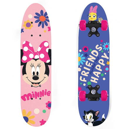 Dřevěný skateboard Minnie Friends 