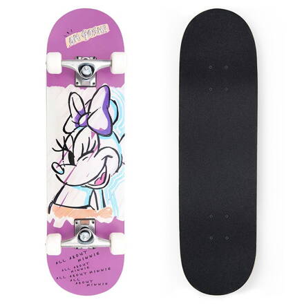 Velký dřevěný skateboard MINNIE PINK