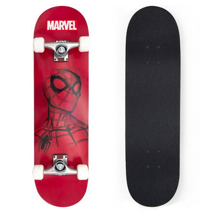 Velký dřevěný skateboard SPIDERMAN RED