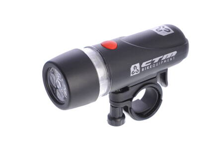 Osvětlení přední CTM ECO na kolo 5 LED, černé