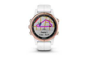 Garmin fénix 5S Plus Sapphire Rose Gold + White Band