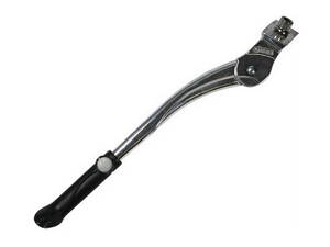 Stojan stredový NEW strieborný pre 24"-28" bicykle (bez podložky)