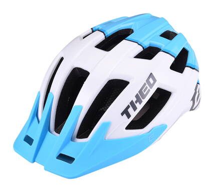 Cyklistická prilba THEO white-sky blue, S/M (55-58cm) shine