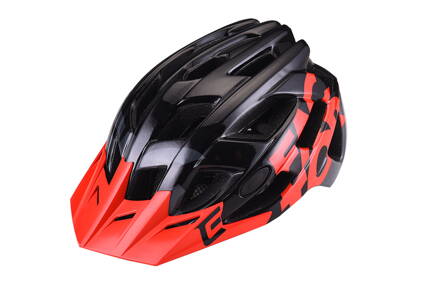 Prilba Extend FACTOR black-red M/L (58-61cm) shine