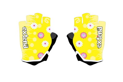 Rukavice detské Extend NUBBI žlté-kvety 2-4r.
